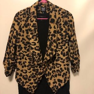 Edge Cheetah Print Blazer